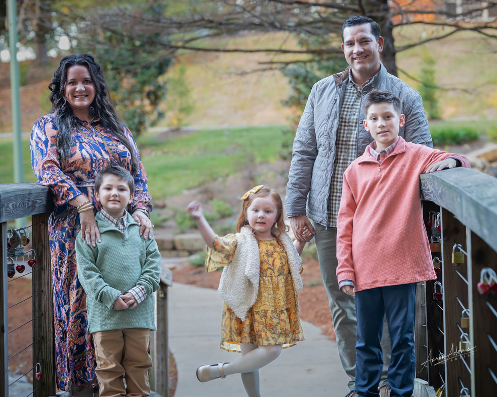 The Martinez Family - Steven, Heather, and their three children